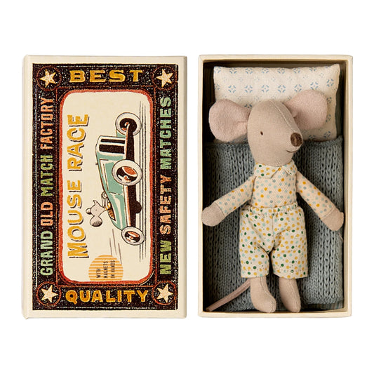 Maileg Little Brother Mouse in Matchbox