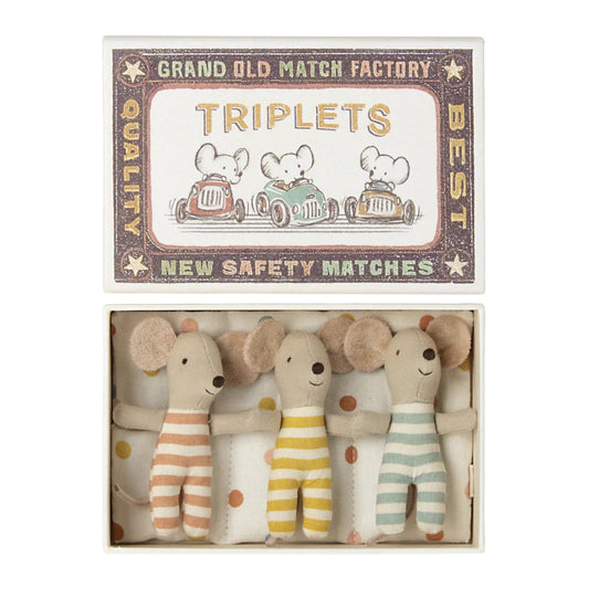 Maileg Baby Triplets in Box