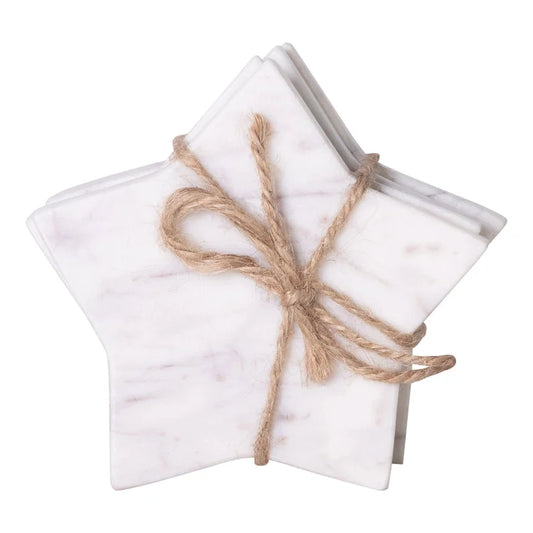 Marble Star Coasters Set of 4