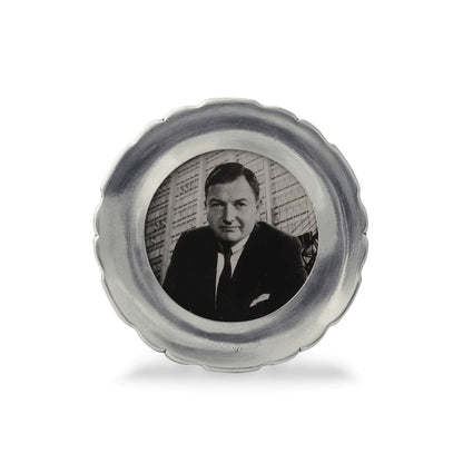 MATCH Pewter Carretti Round Frame - 2.9"