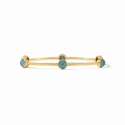 Julie Vos Milano Luxe Bangle Iridescent Montana Blue
