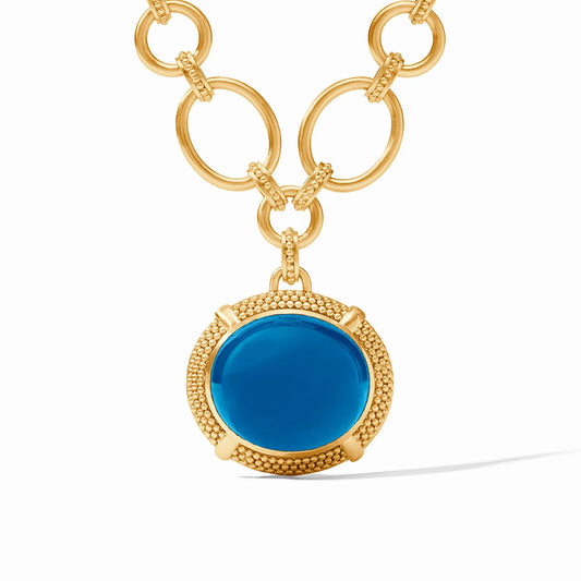 Julie Vos Cabochon Statement Necklace - London Blue