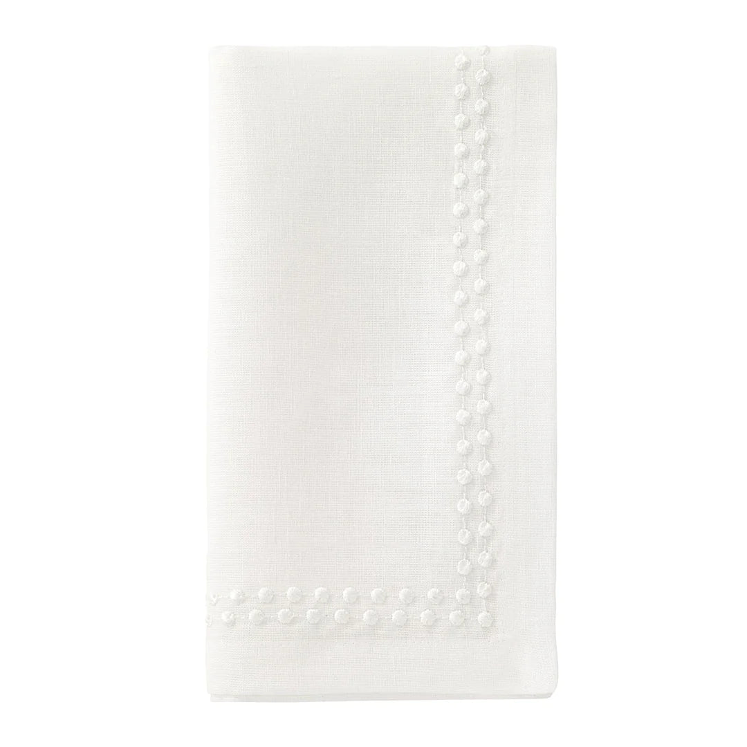 Pearls Napkin- White