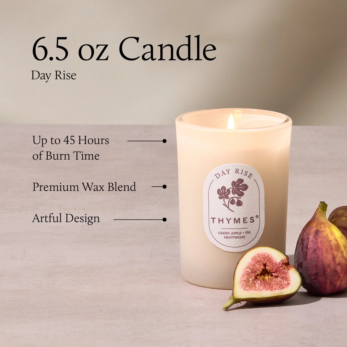 Thymes Day Rise Poured Candle 6.5oz