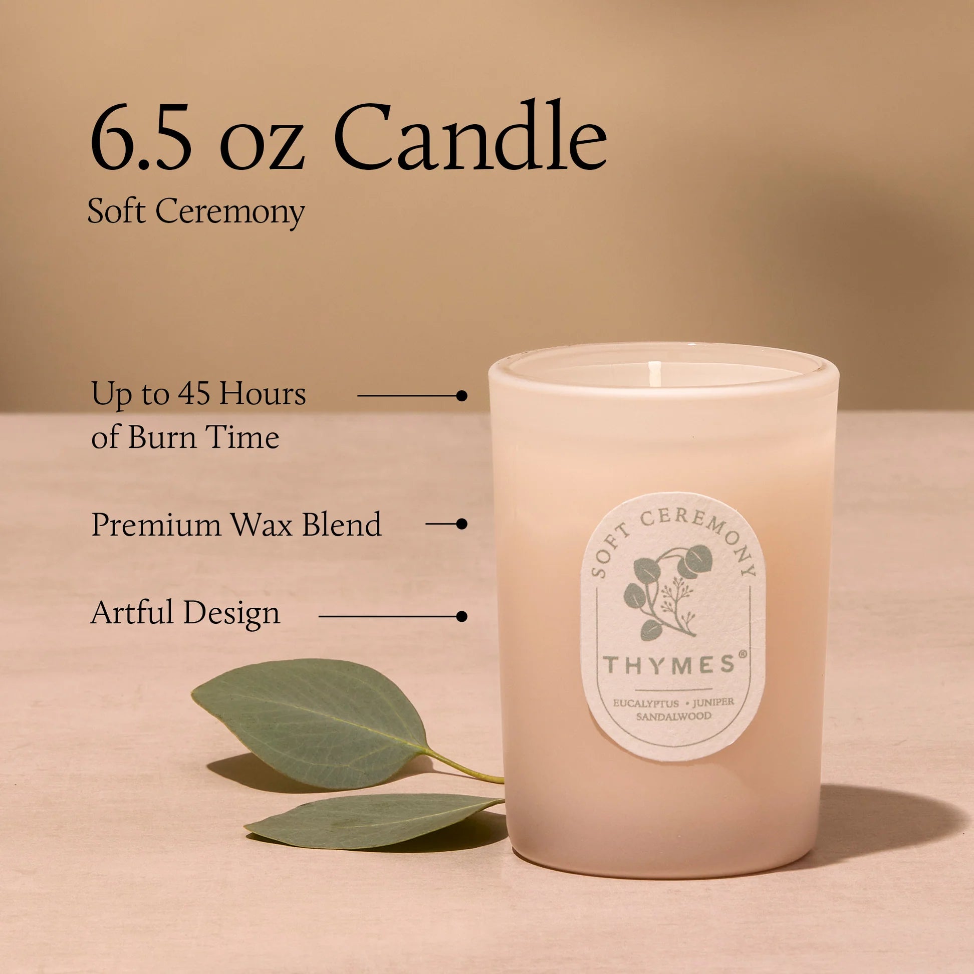 Thymes Soft Ceremony Candle 6.5oz