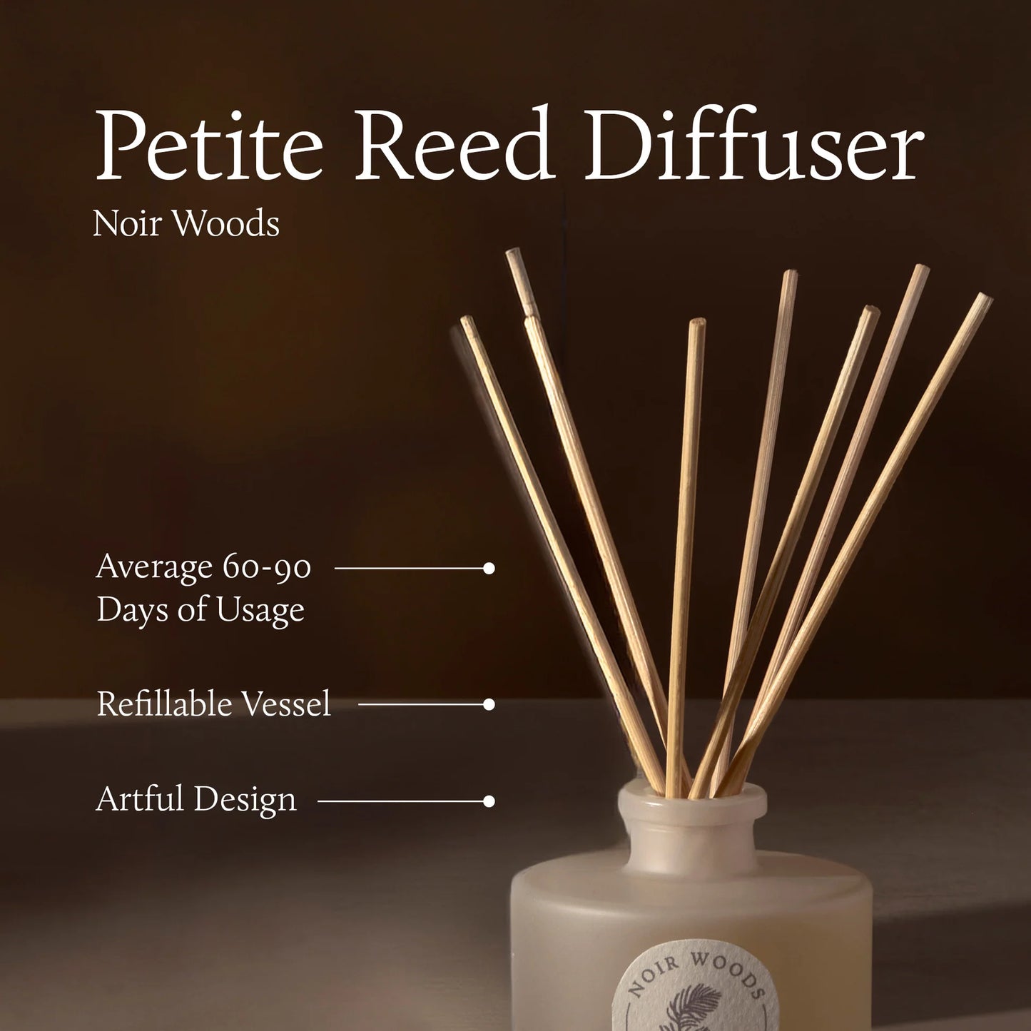 Thymes Noir Woods Petite Diffuser 4oz