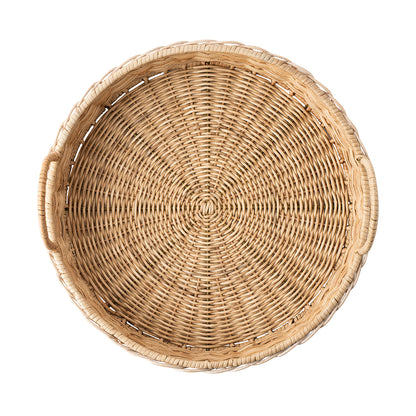 Juliska Provence Rattan 16" Circle Tray - Whitewash