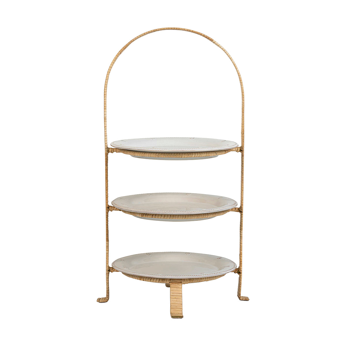 Juliska Provence Rattan Triple Tiered Server - Whitewash