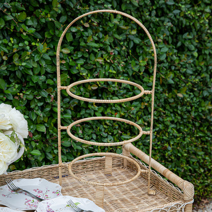 Juliska Provence Rattan Triple Tiered Server - Whitewash