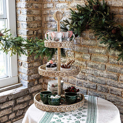 Juliska Provence Rattan 3-Tier Shelving Unit