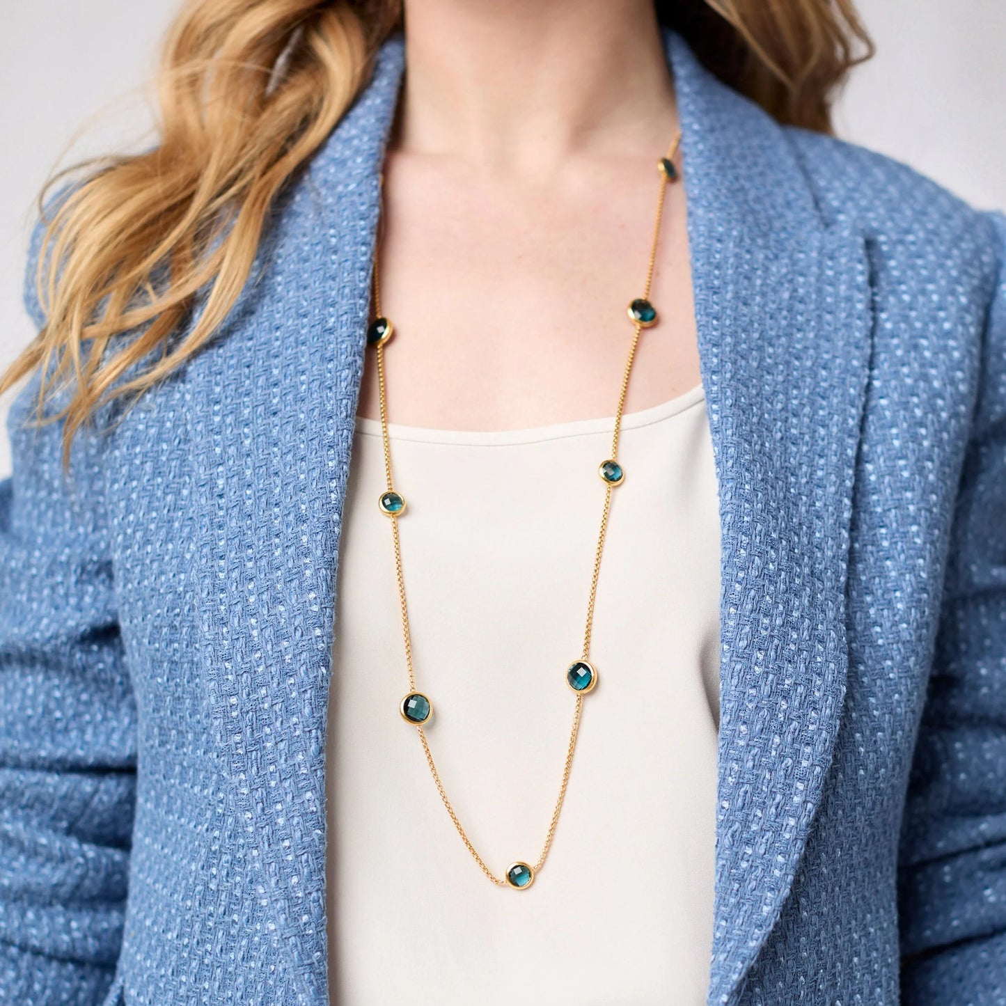 Julie Vos Rainbow Station Necklace