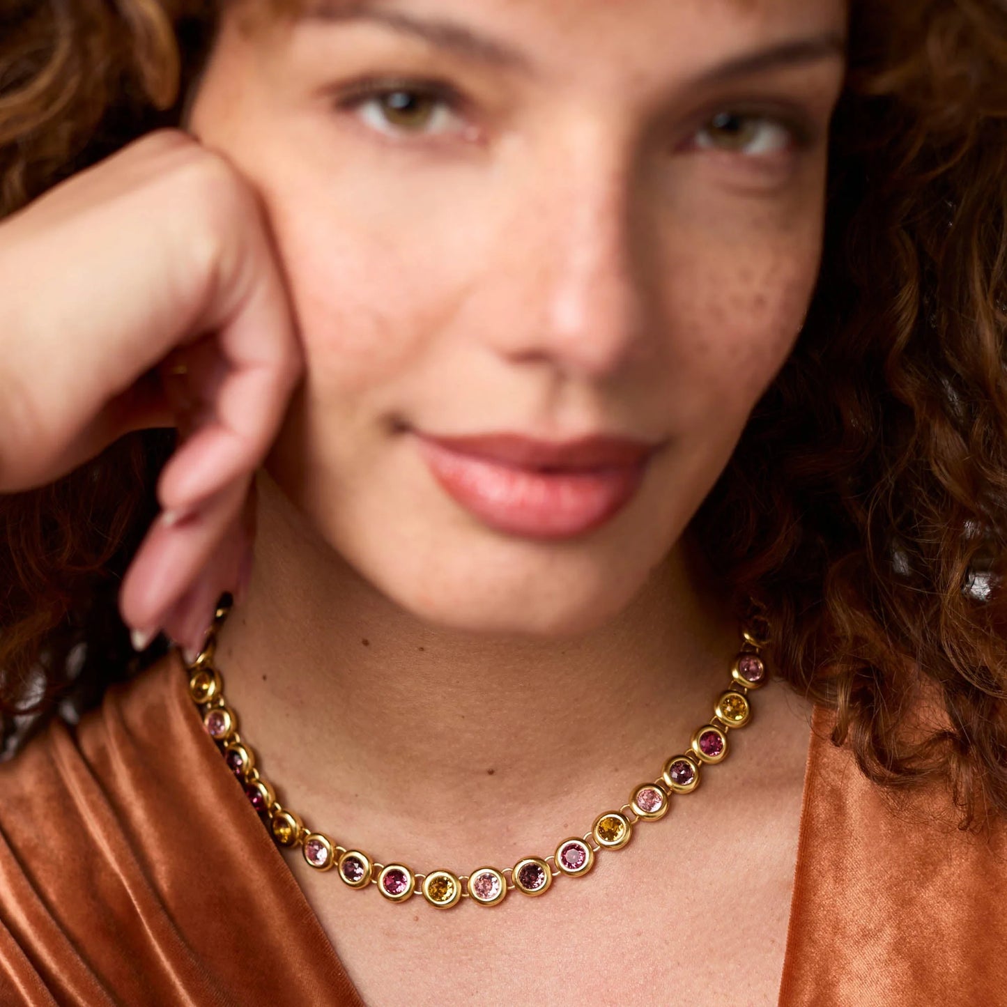 Rainbow Tennis Necklace