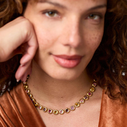 Rainbow Tennis Necklace