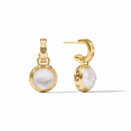 Julie Vos Rainbow Hoop & Charm Earring