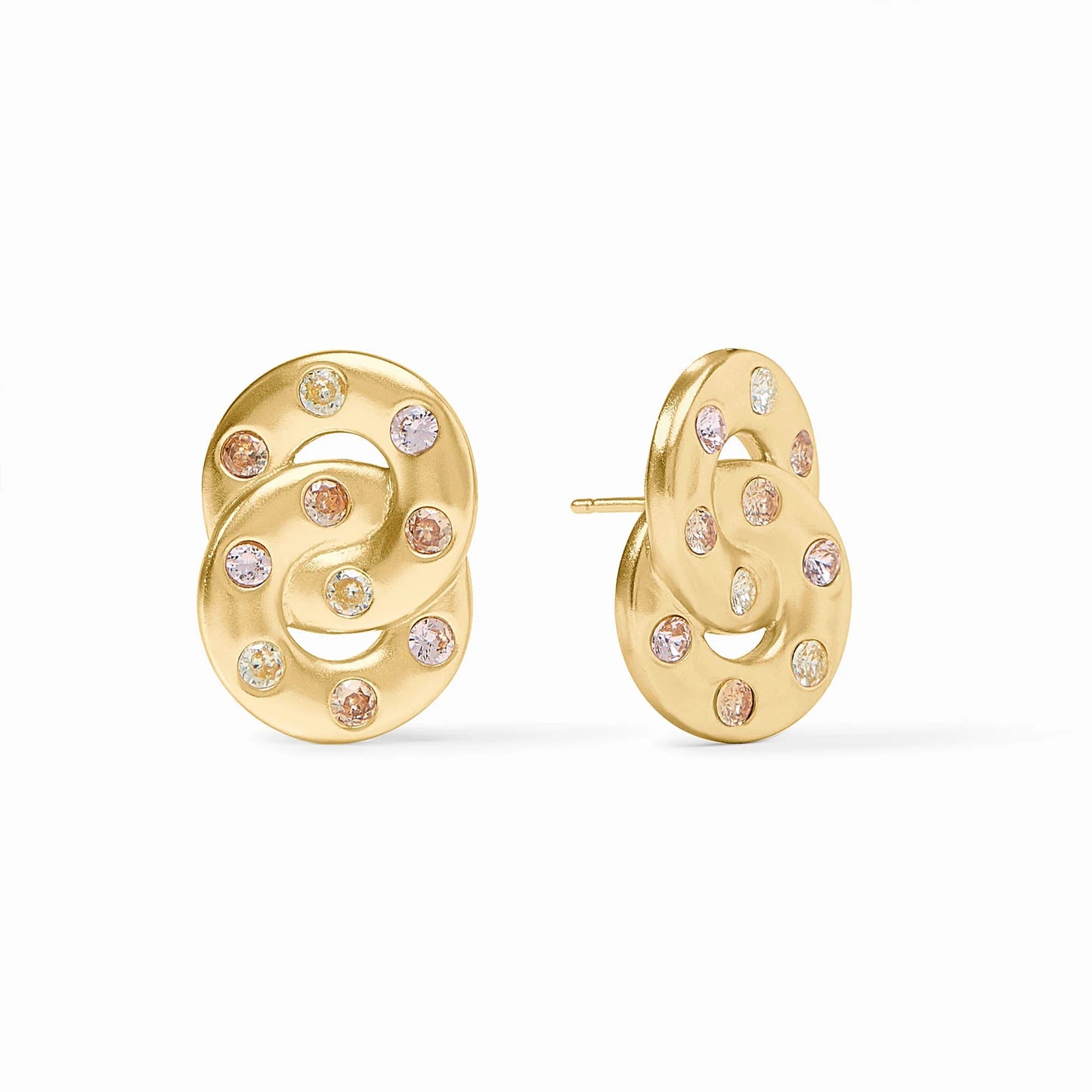 Julie Vos Rainbow Infinity Earring - Champagne Radiance