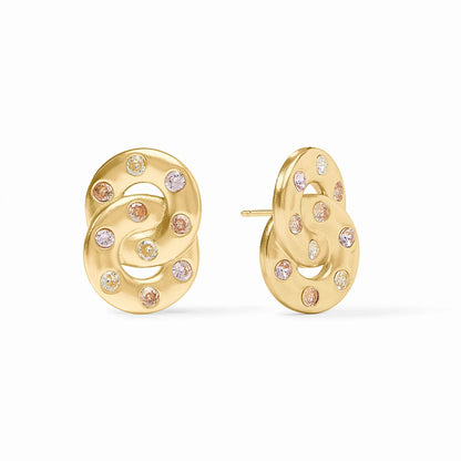 Julie Vos Rainbow Infinity Earring - Champagne Radiance