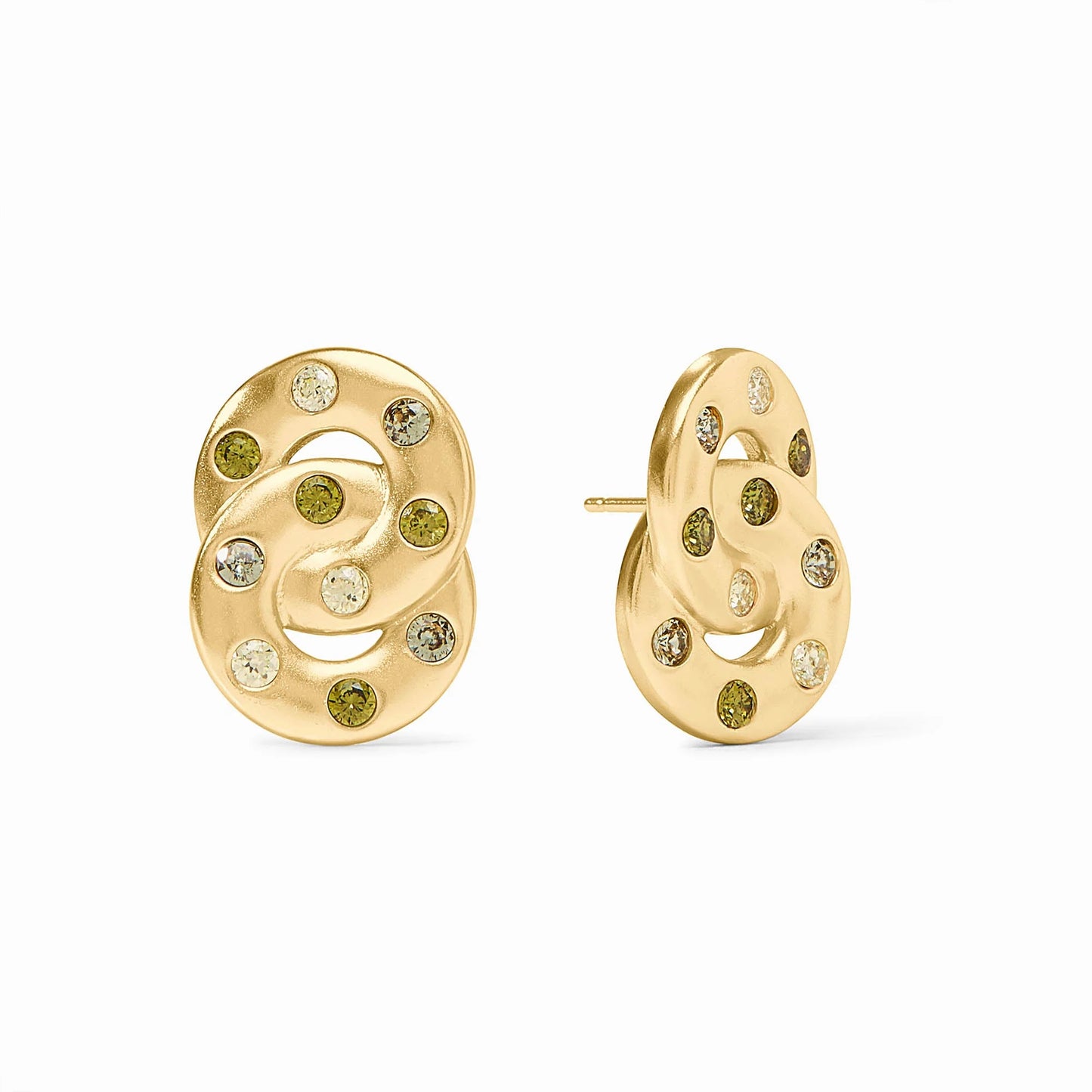 Julie Vos Rainbow Infinity Earring - Shades of Jade