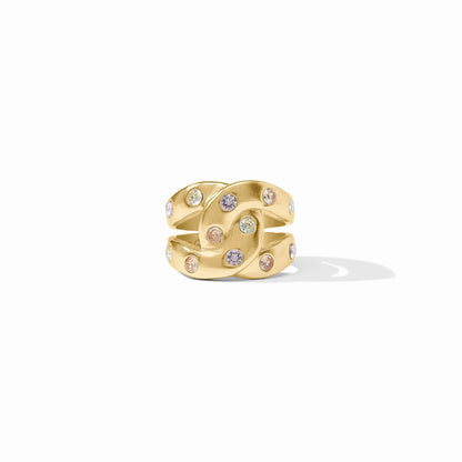 Julie Vos Rainbow Infinity Ring - Champagne Radiance