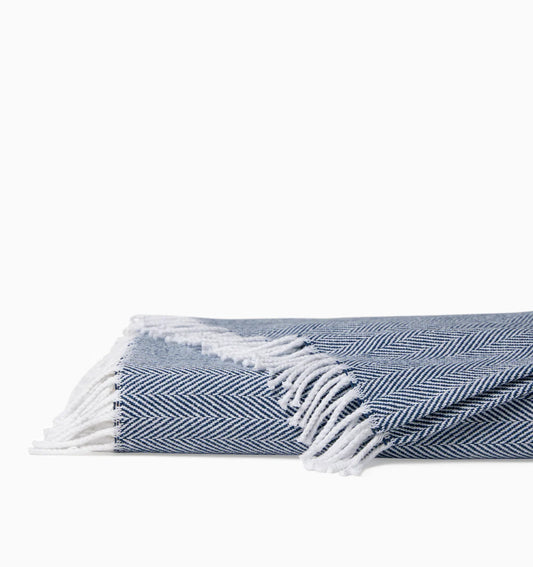 Sferra Celine Throw -White/Sea