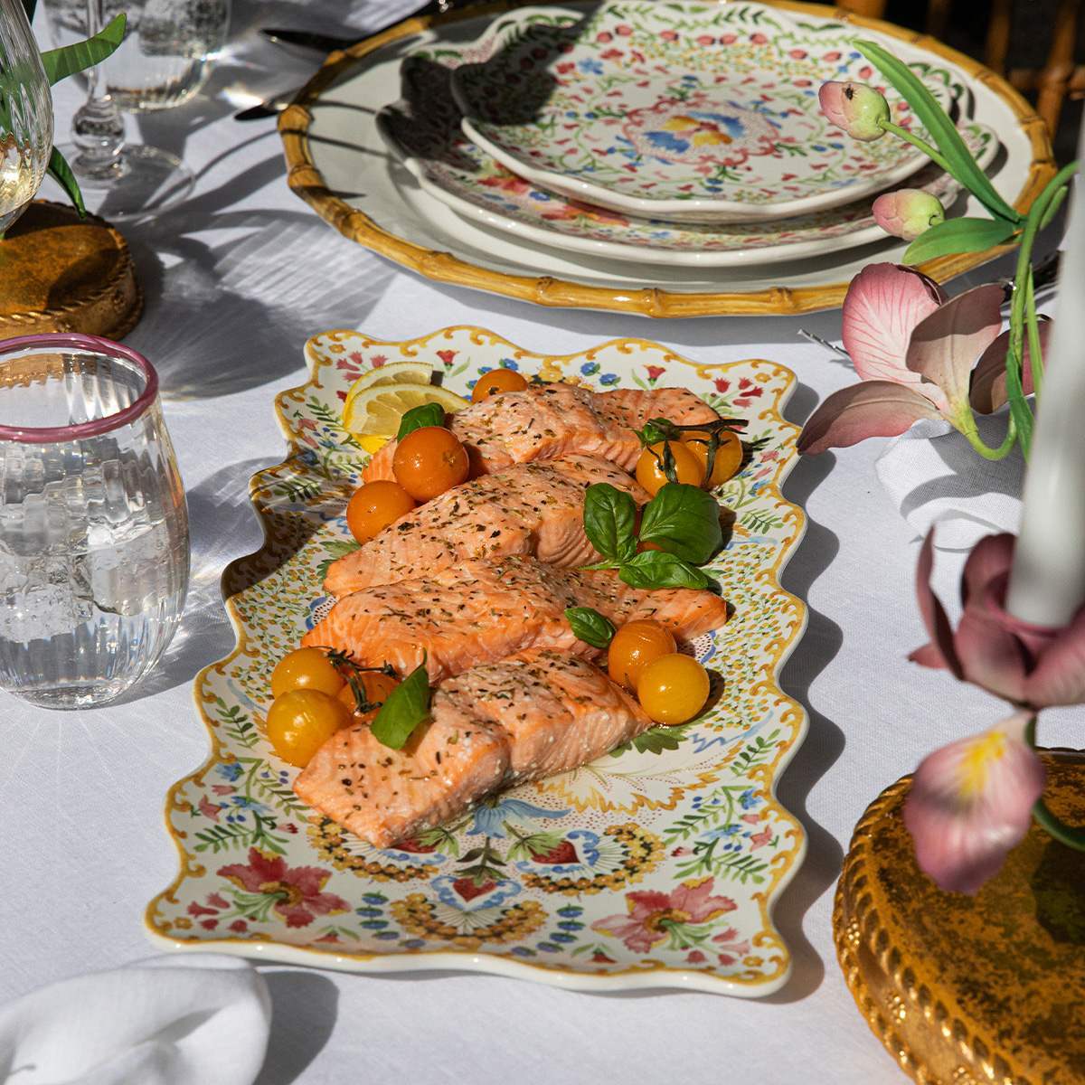 Juliska Sofia Rectangular Platter - Multi, 16" 