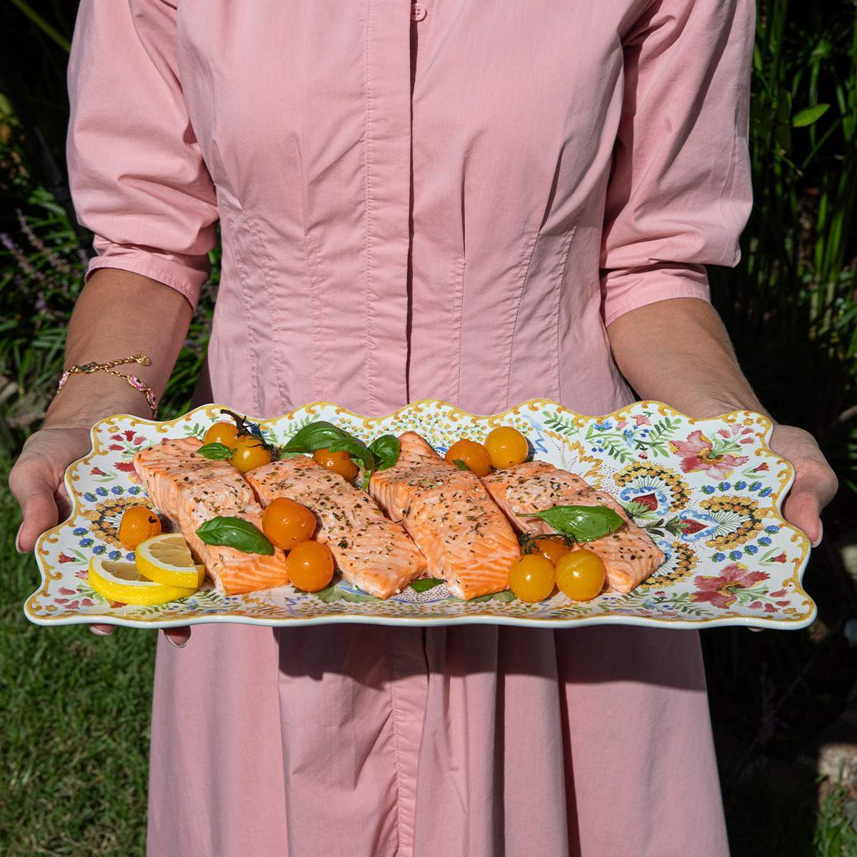 Juliska Sofia Rectangular Platter - Multi, 16" 