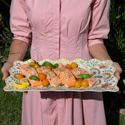 Juliska Sofia Rectangular Platter - Multi, 16" 