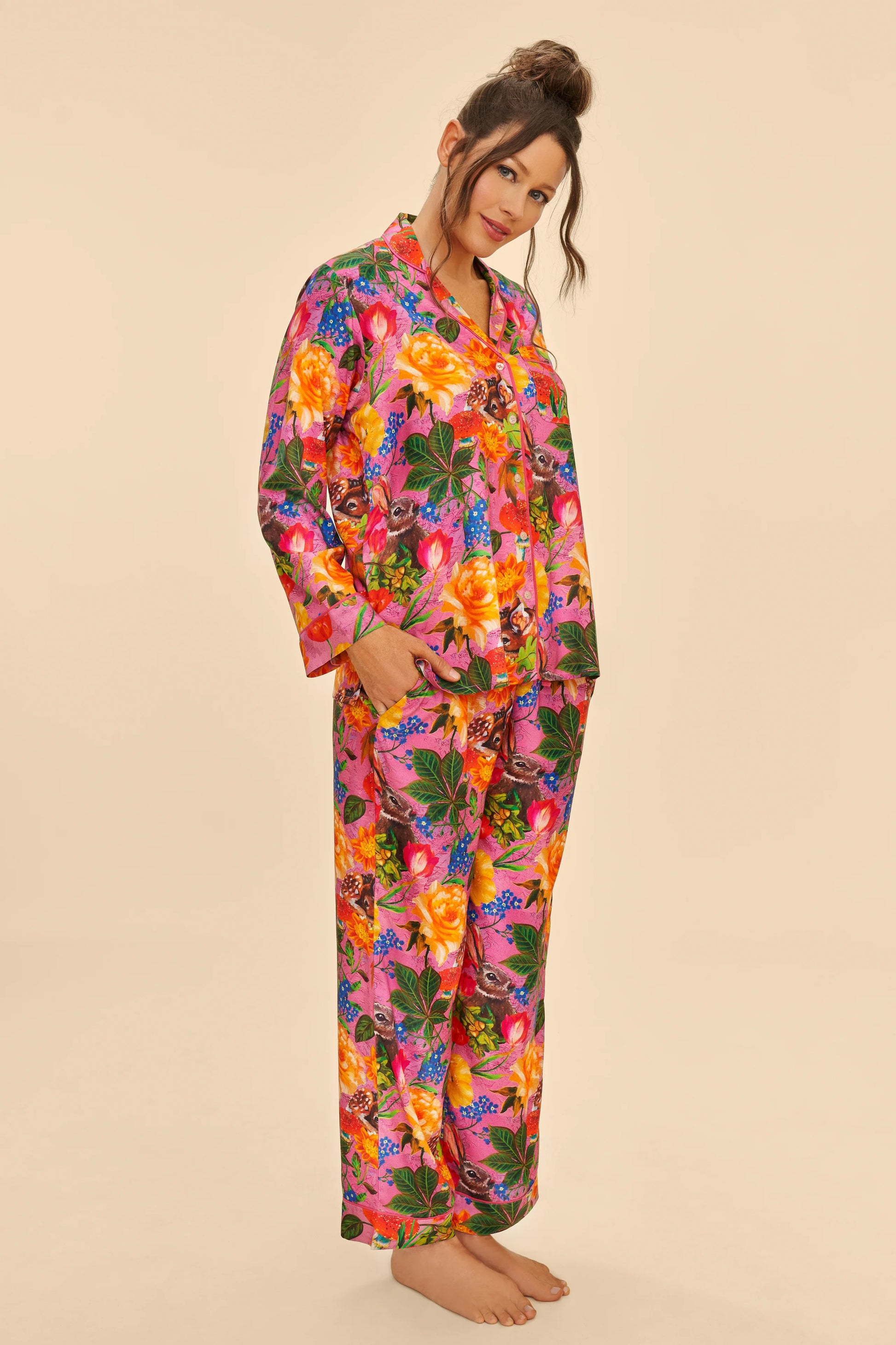 Powder Whimsical Woodland Pajamas - Lilac