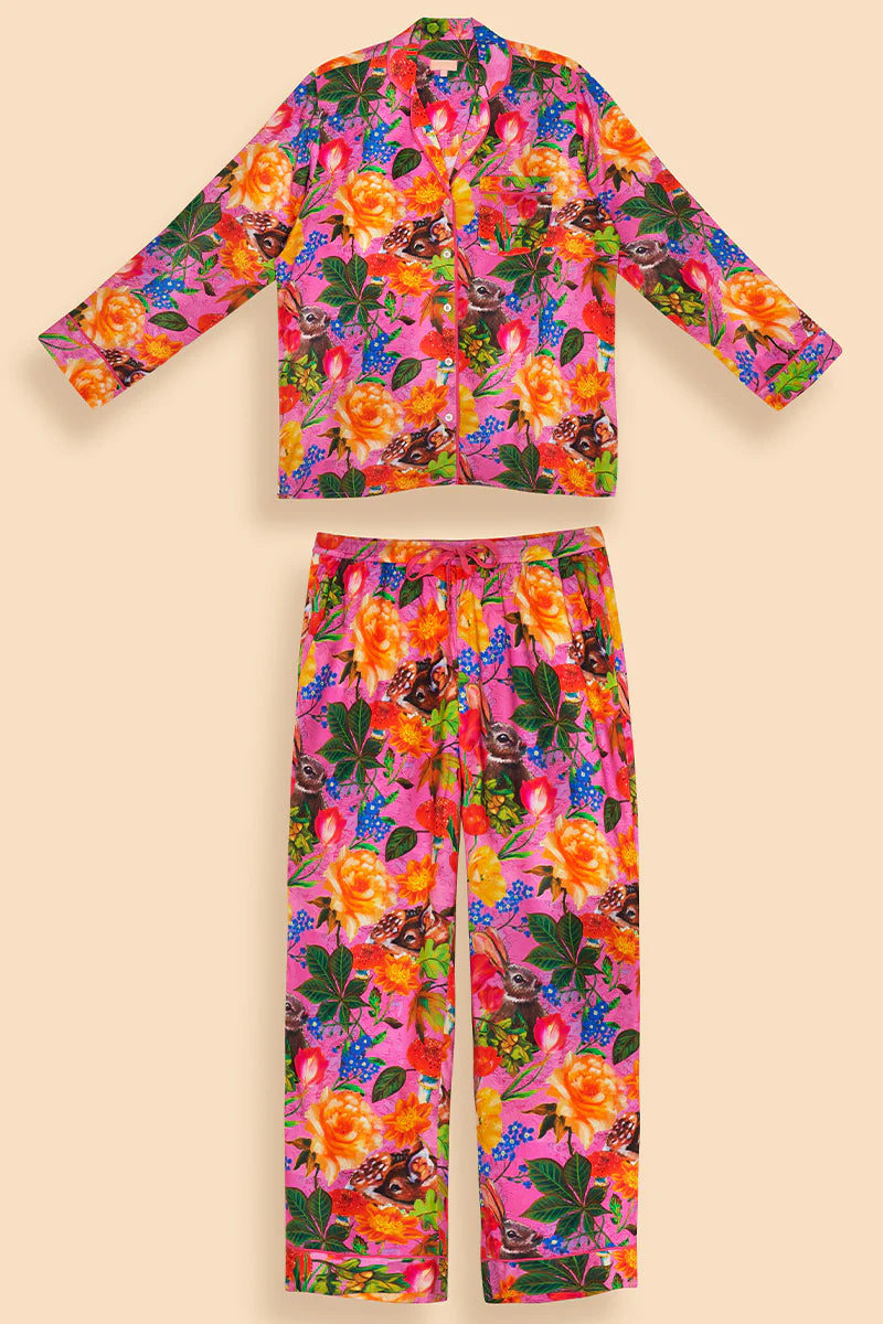 Powder Whimsical Woodland Pajamas - Lilac