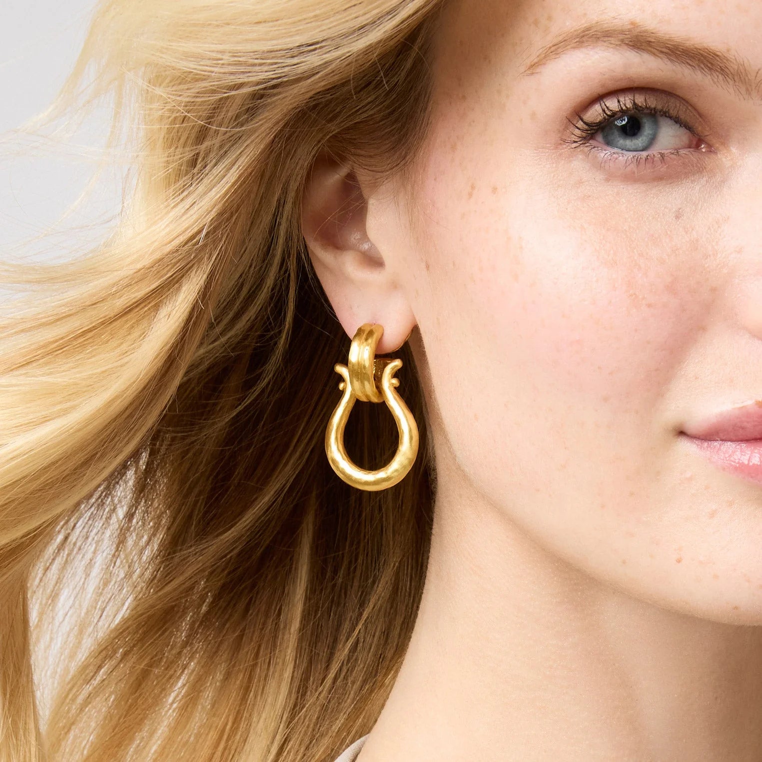 Julie Vos Saratoga Doorknocker Earring- La Petite Maison
