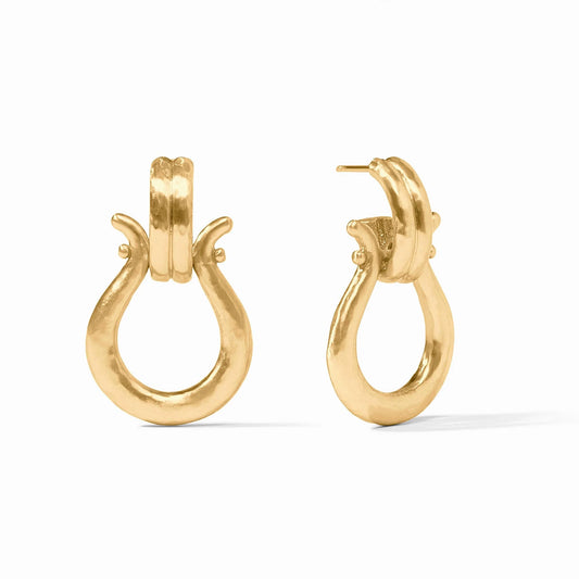 Julie Vos Saratoga Doorknocker Earring- La Petite Maison