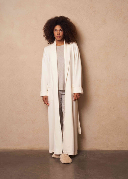 Pluto Sylvie Long Robe - White