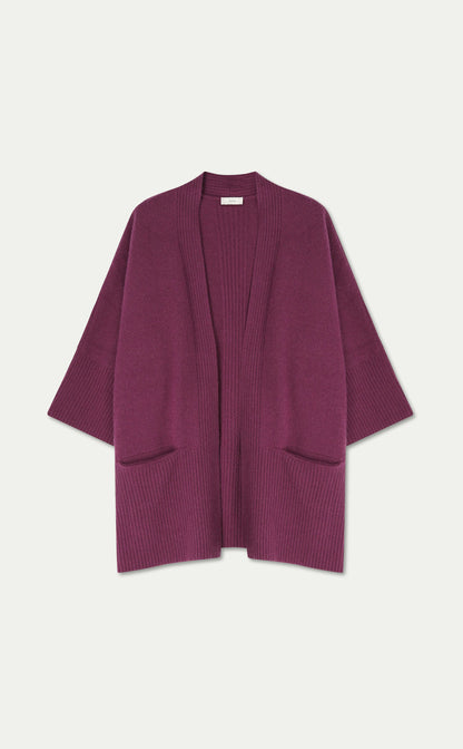 Tanea Cardigan Merino Wool - Figue