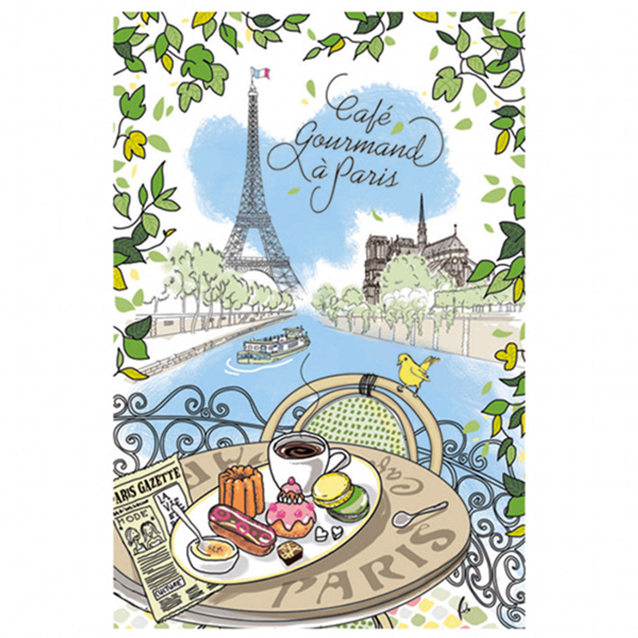 Tea Towel Cafe Gourmand