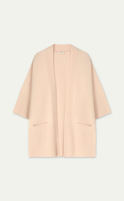 Tanea Cardigan Merino Wool - Pinkish Beige