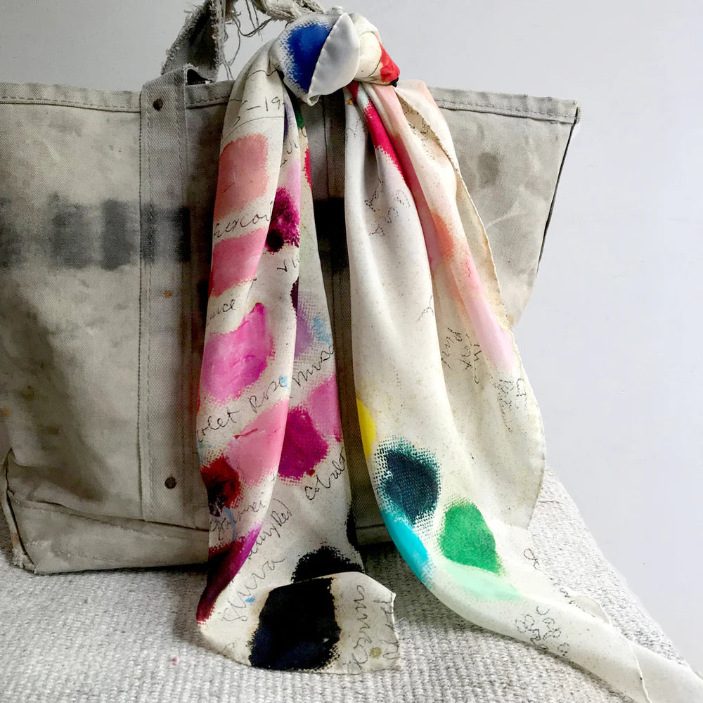 John Derian Tones Silk Scarf