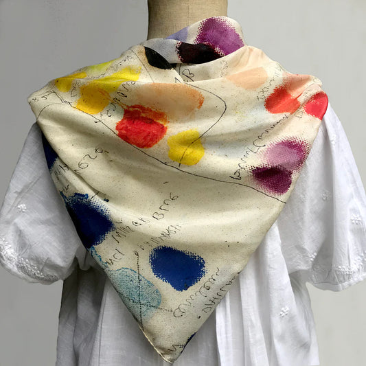 John Derian Tones Silk Scarf