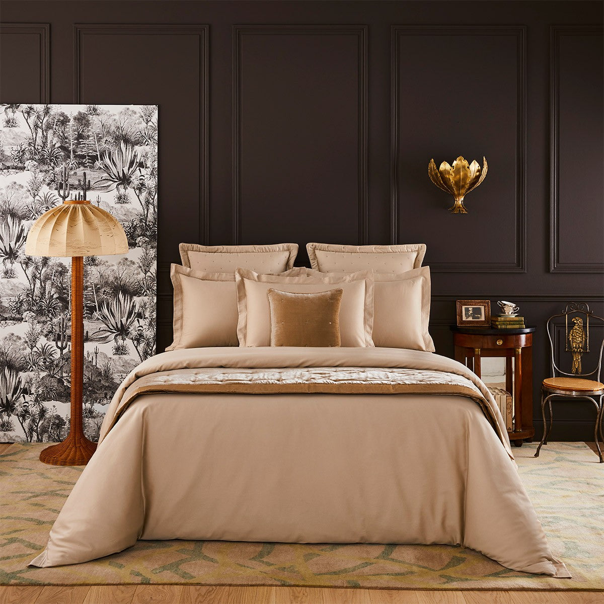 Yves Delorme Triomphe Duvet Cover - Dune