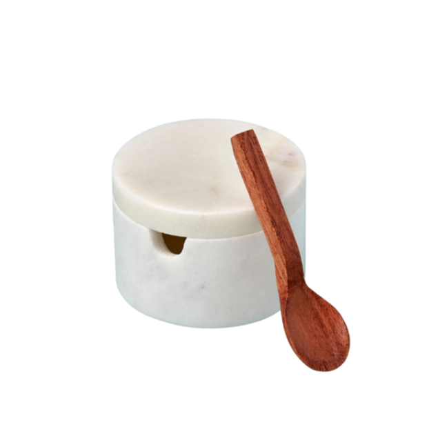 Marble Cellar with Spoon