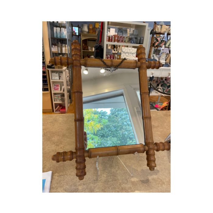 Faux Bamboo Mirror