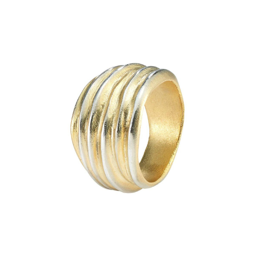 Swirl Napkin Ring- Silver/Gold
