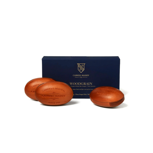 Caswell-Massey Woodgrain Soap - Set/3 