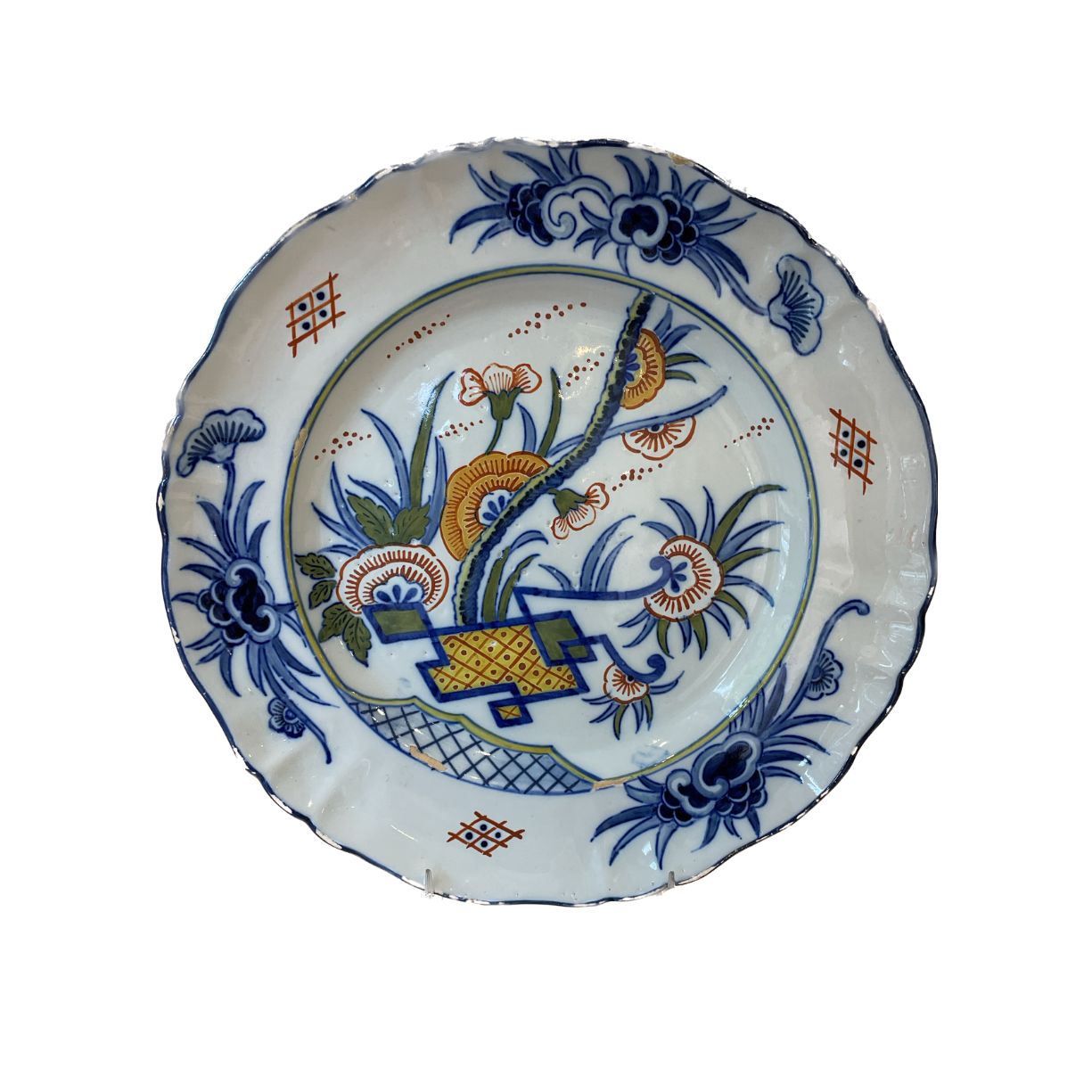 Antique French Faience Plate