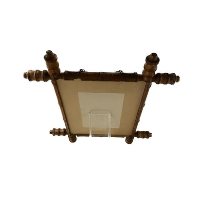 Faux Bamboo Mirror