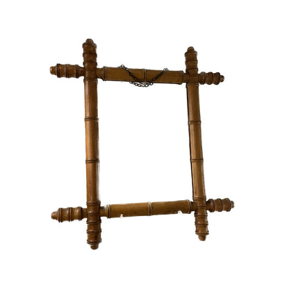 Faux Bamboo Mirror