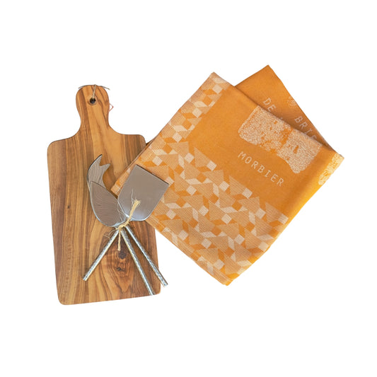 Tea Towel & Cheese Board Hostess Gift
