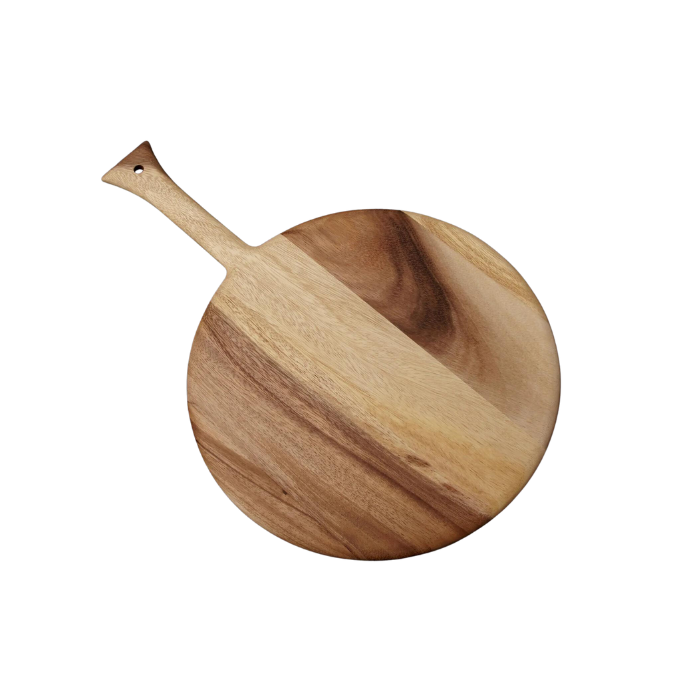 Acacia Round Board with Handle