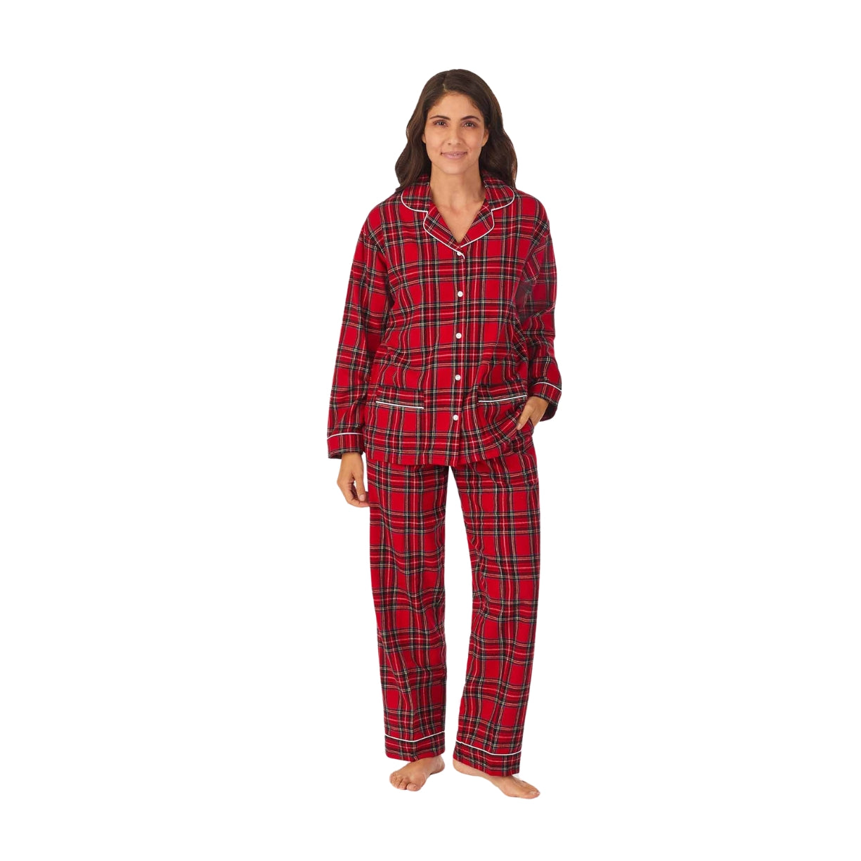 Lanz Red Plaid Flannel Pajama