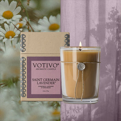 Votivo Saint Germain Lavender Aromatic Candle - 6.8 oz