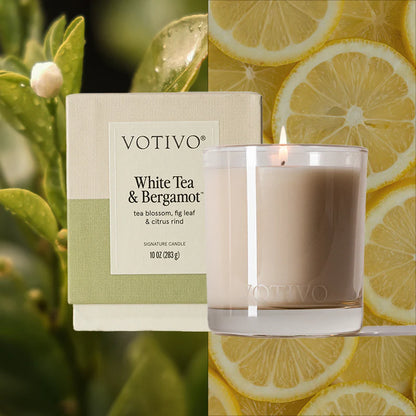 Votivo White Tea & Bergamont Candle - 10 oz.