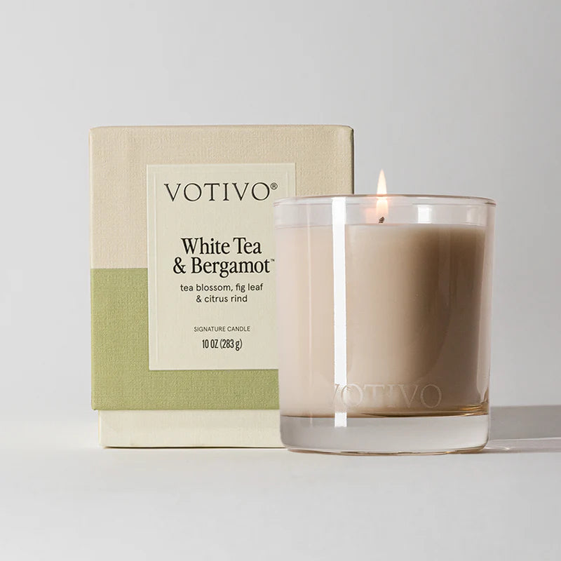 Votivo White Tea & Bergamont Candle - 10 oz.